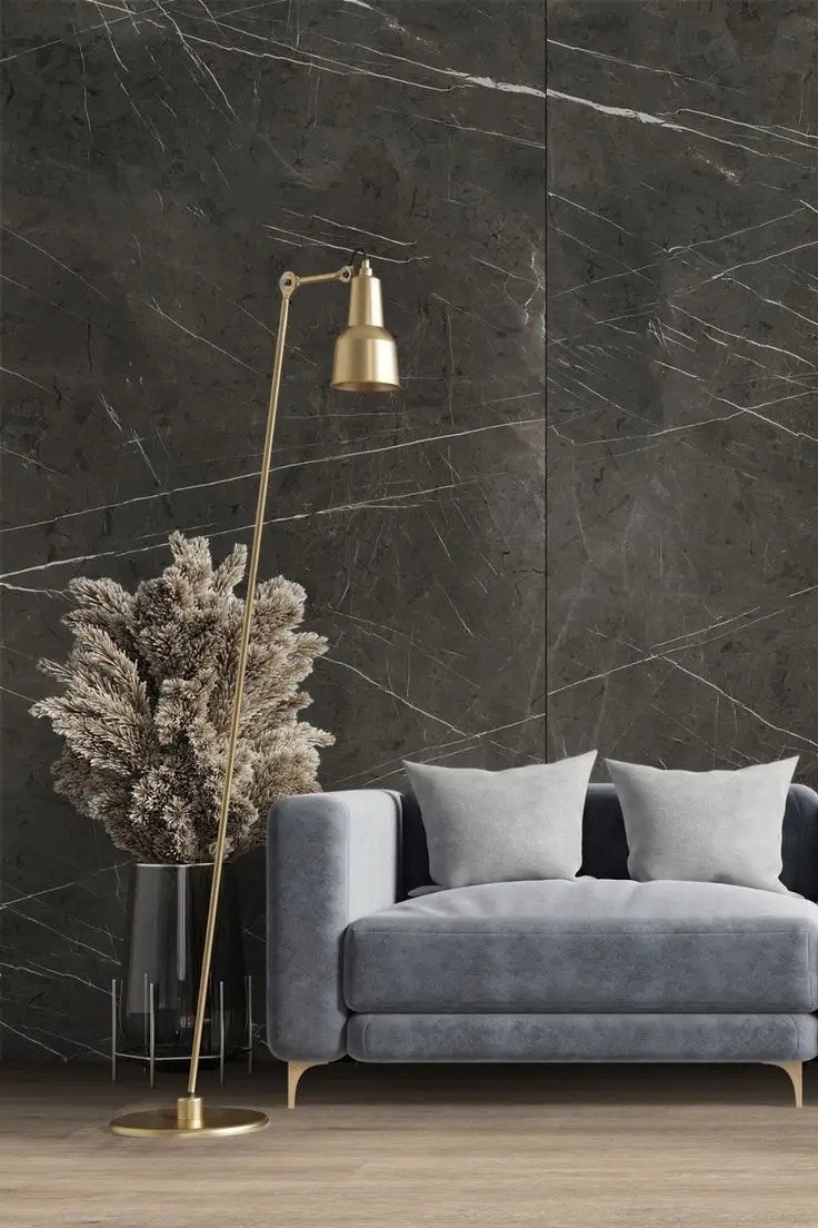 Стінові панелі SPC Rocko Tiles Петра Мармурова Сіра K026 2800х1230х4 мм