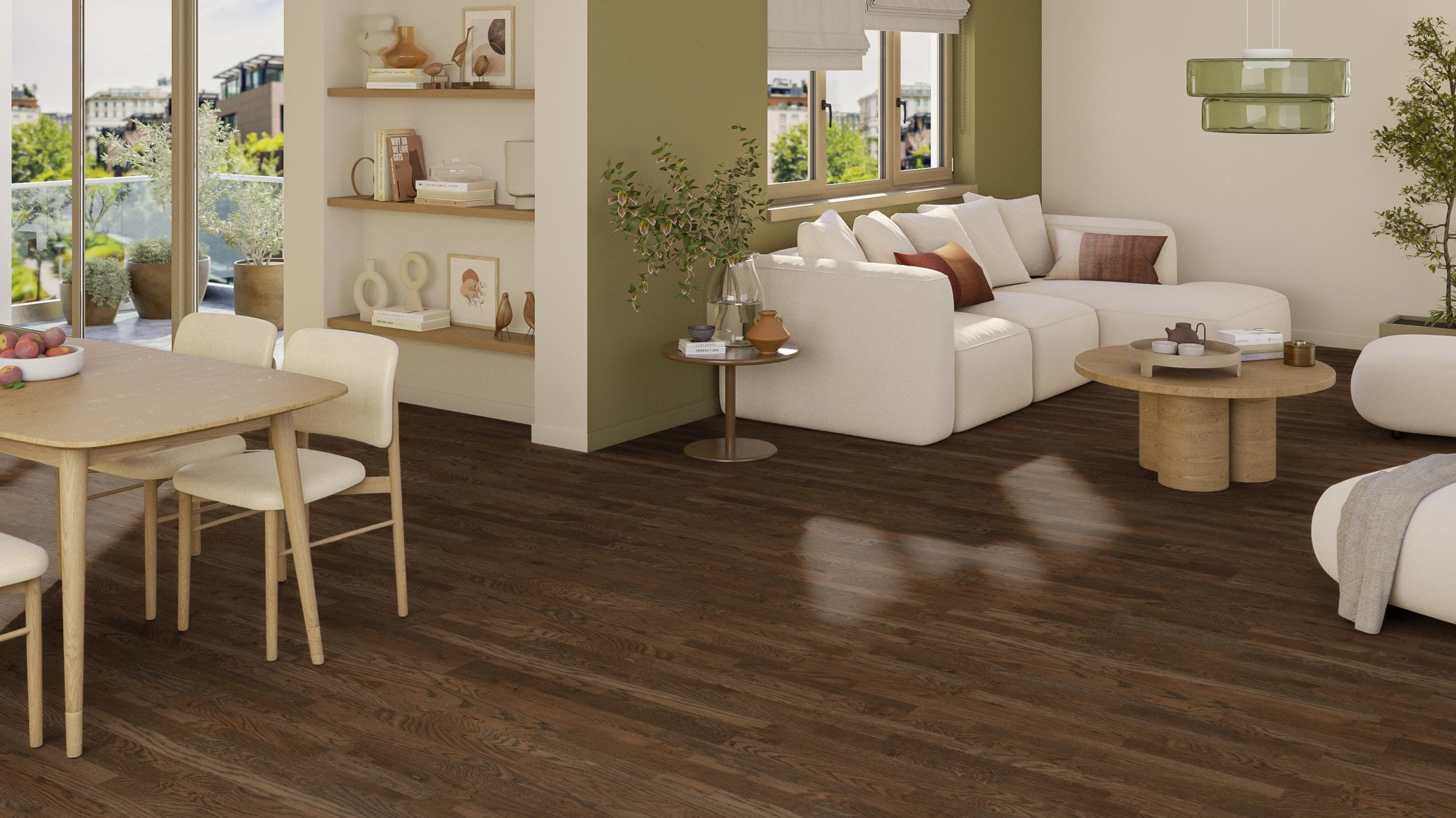 Паркетная доска Floor`360 Ясень EARTHQUAKE 3-полосная Лак