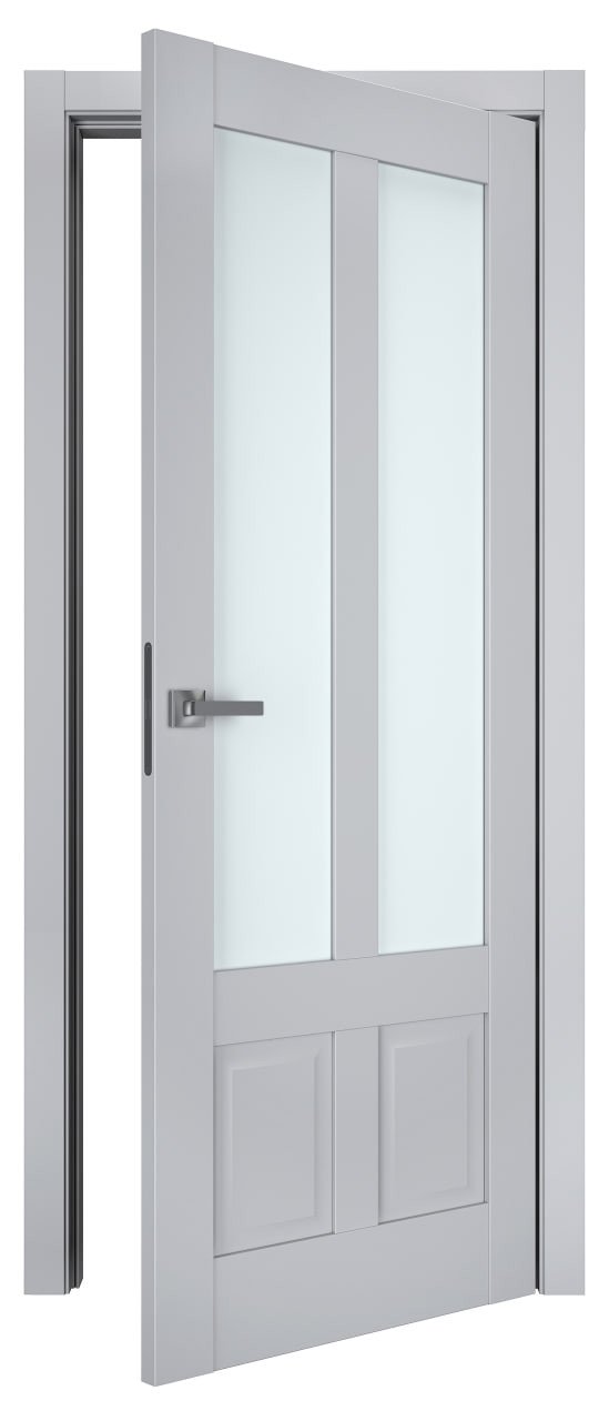 Дверное полотно Terminus Neoclassico 609 ПО Сірий Матове Світле