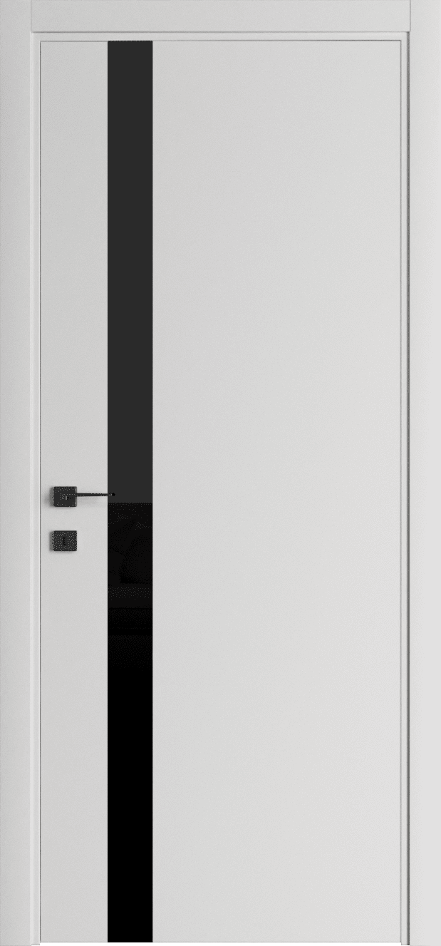Дверное полотно Doorway OPTI OP09 Сніжно-білий Лакобель Чорне (RAL 9005)
