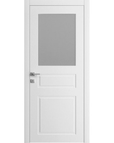 Дверное Полотно Dooris PRIMA GLASS PG06 RAL 9003 Сатин Без торця