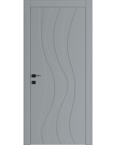 Дверне Полотно Dooris GRAFFITI G10 RAL 7040 Без скла Без торця