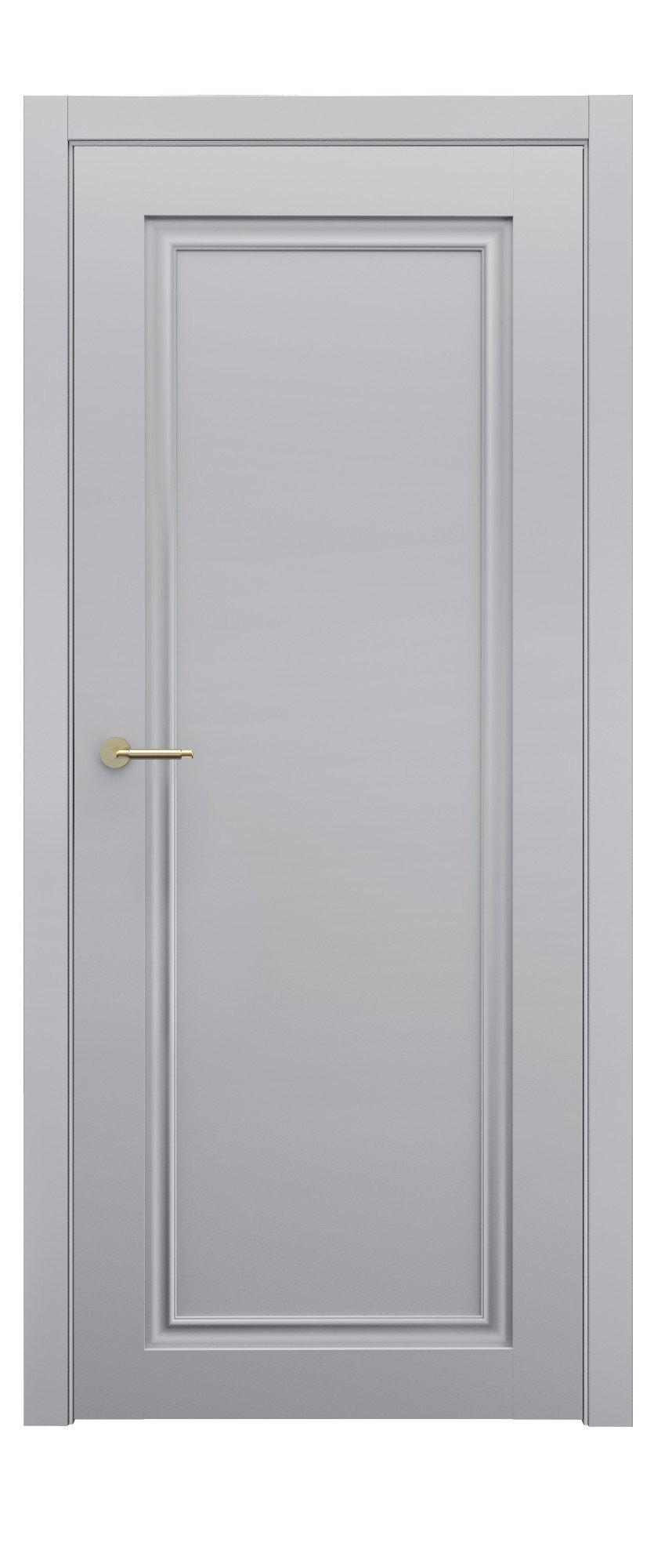 Дверное полотно Terminus Neoclassico 401 ПГ Сірий Без Скла
