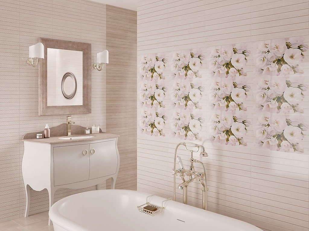 Декор CARMEL INSERTO FLOWER 25X40
