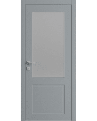 Дверне Полотно Dooris PRIMA GLASS PG02 RAL 7040 Сатин Без торця