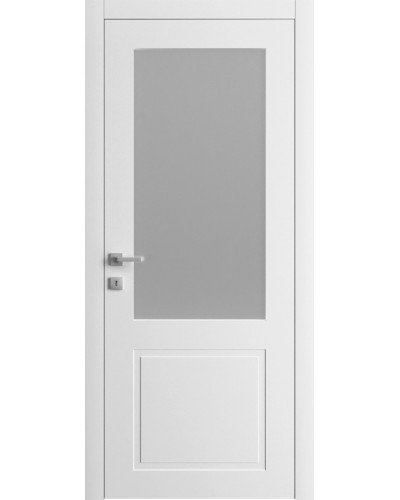 Дверное Полотно Dooris PRIMA GLASS PG02 RAL 9003 Сатин Без торця